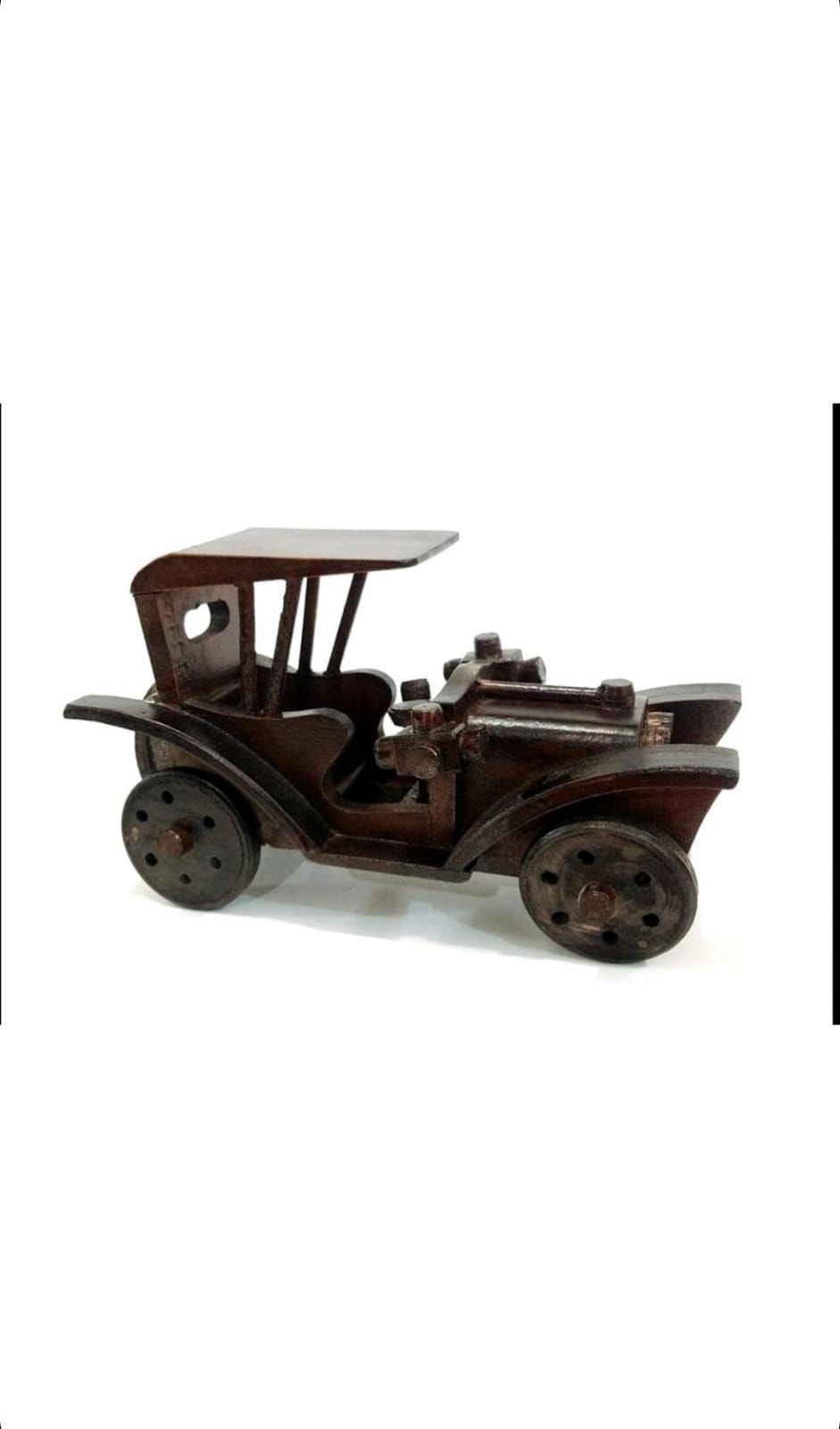 Koleksiyon Dekoratif Rustik Model Biblo Ahşap Araba 20 12CM