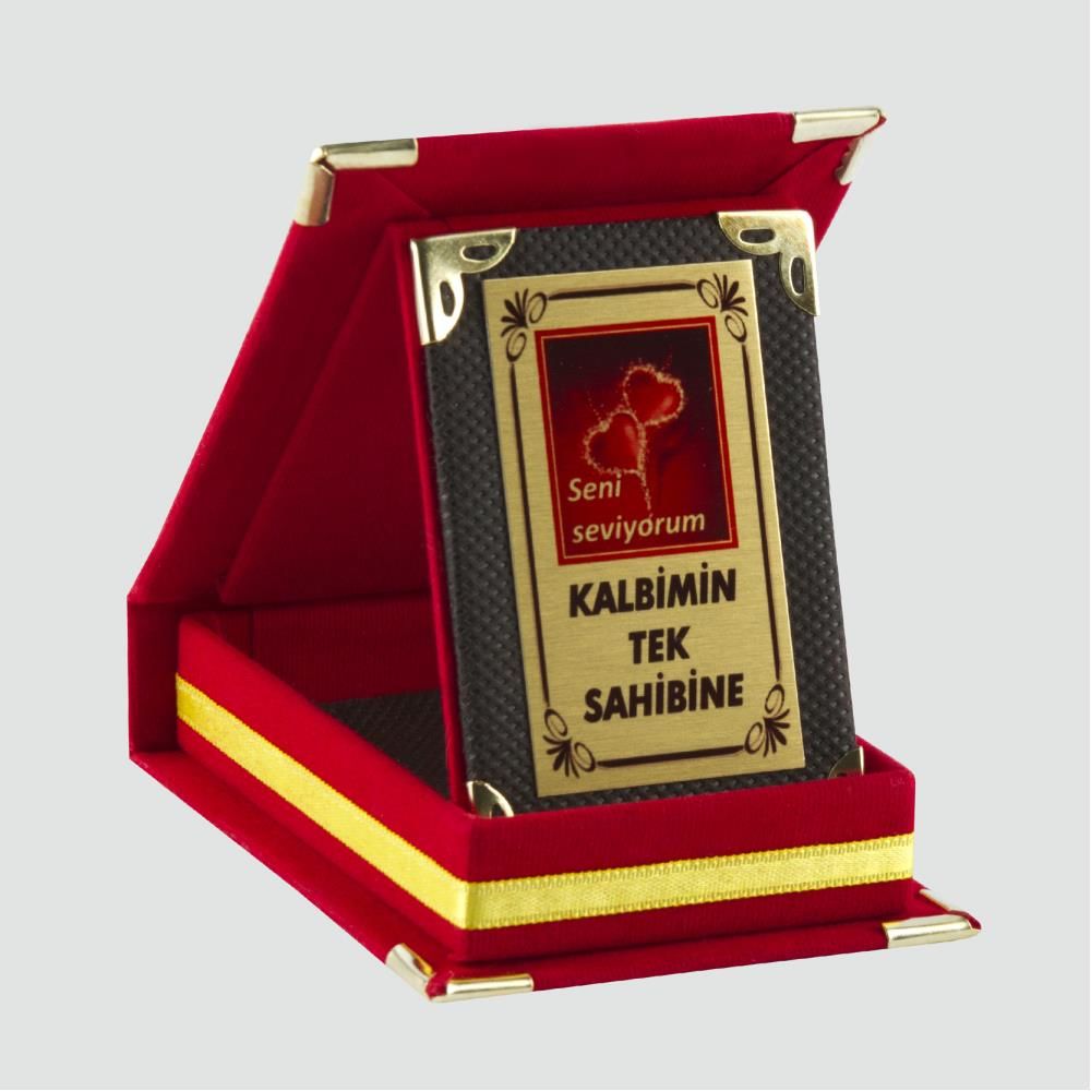 Kalbimin Tek Sahibine Plaketi 11x8 cm