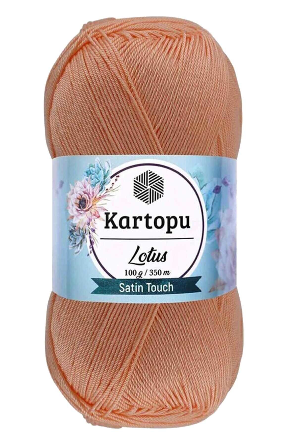 Lotus Bikini Büstiyer Bluz Örgü İpi K277 Şeftali