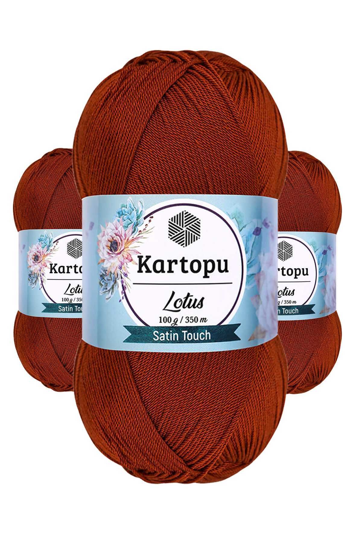 3 Adet Lotus Bikini Büstiyer Bluz Örgü İpi K834 Taba