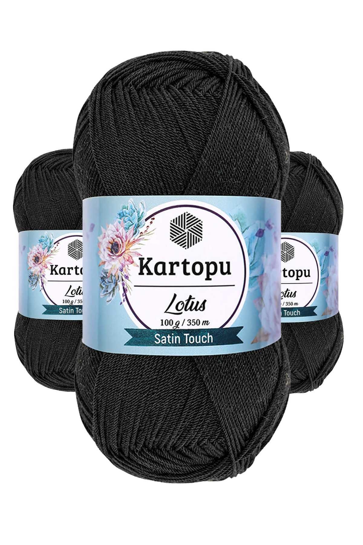 3 Adet Lotus Bikini Büstiyer Bluz Örgü İpi K940 Siyah