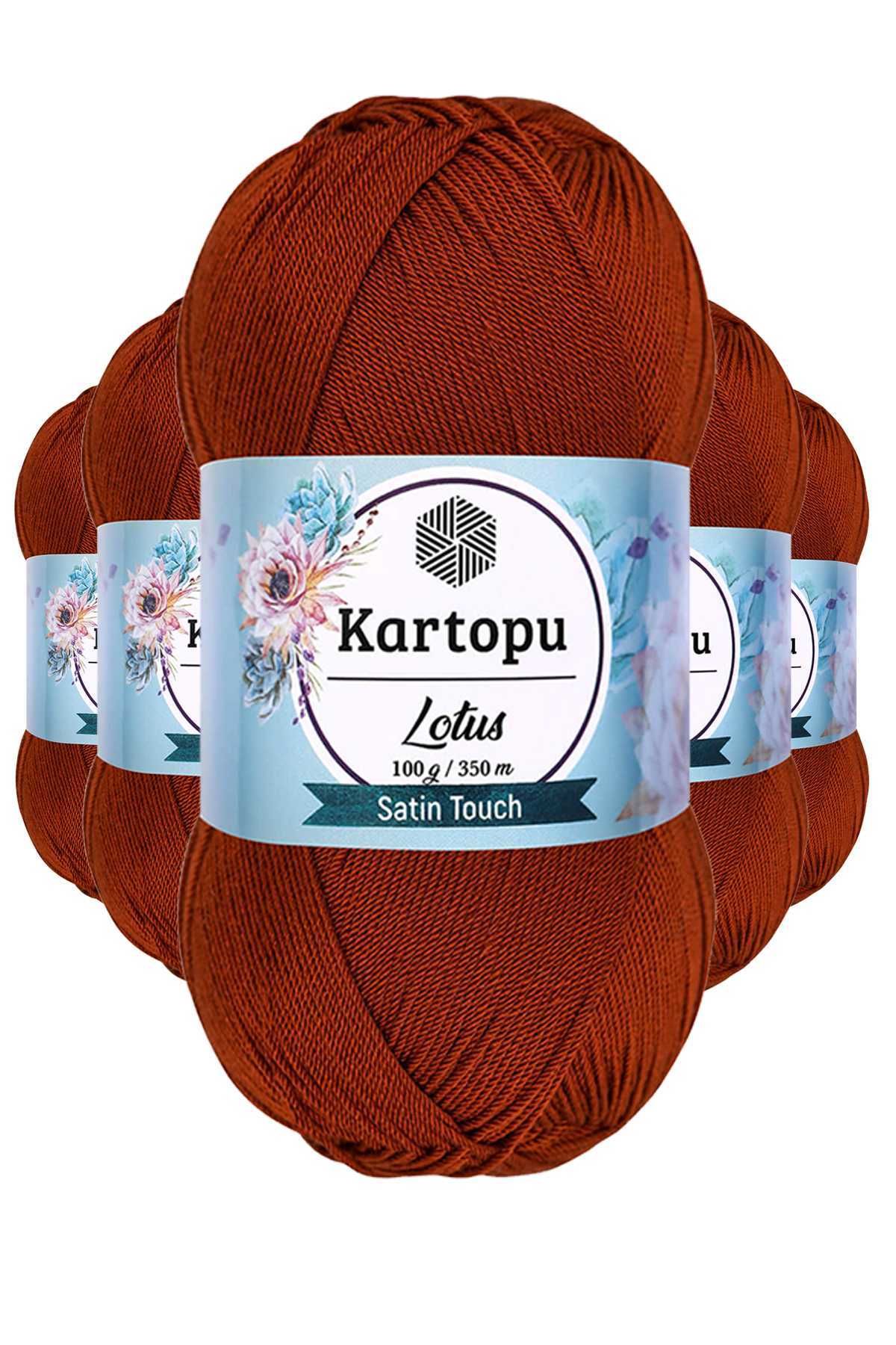 5 Adet Lotus Bikini Büstiyer Bluz Örgü İpi K834 Taba
