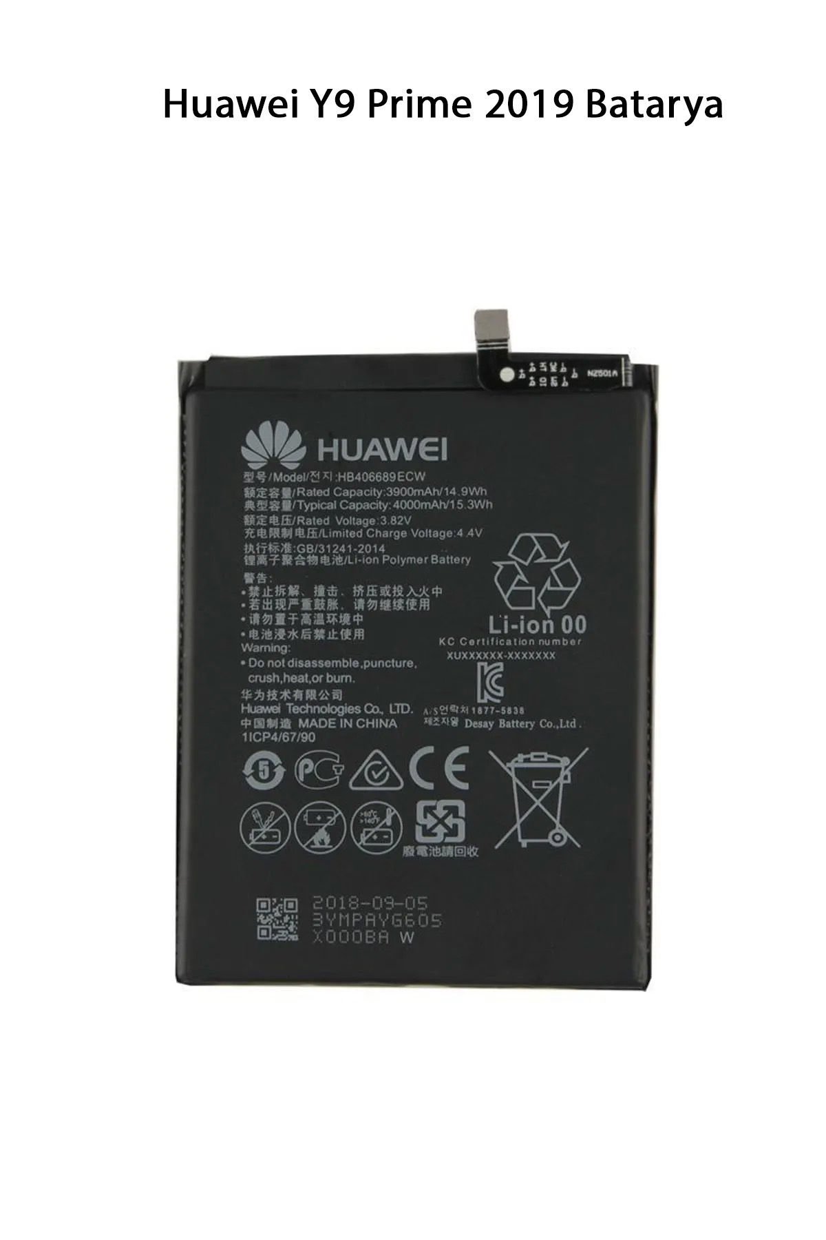 Huawei Y9 Prime 2019 Batarya Pil