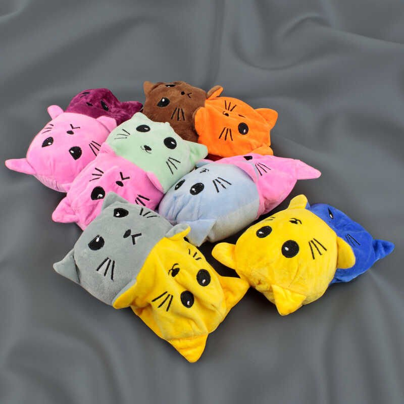 Peluş Çift Taraflı Kedi 20CM