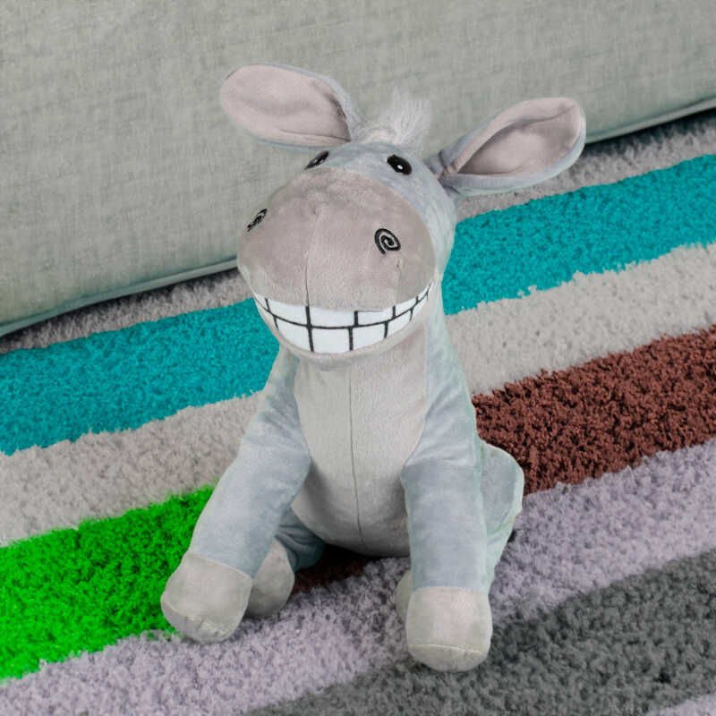 Peluş Eşek  25CM Gri