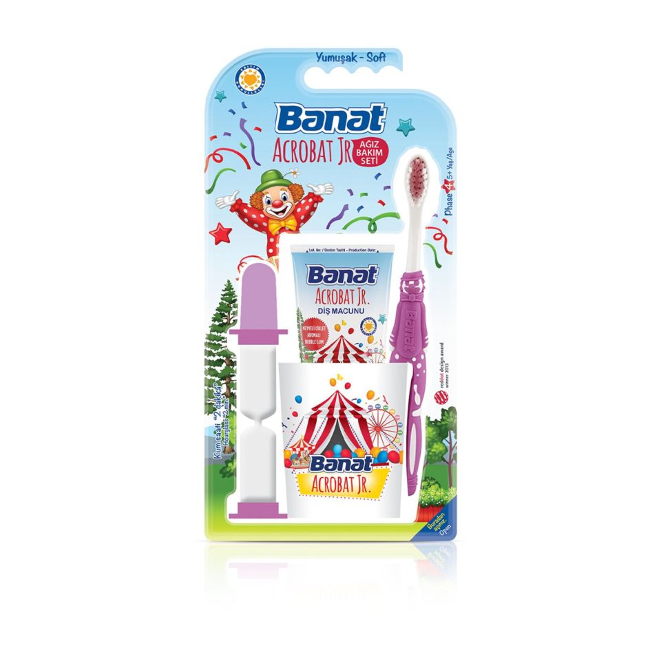 Banat Junior Bardaklı Set - Mor