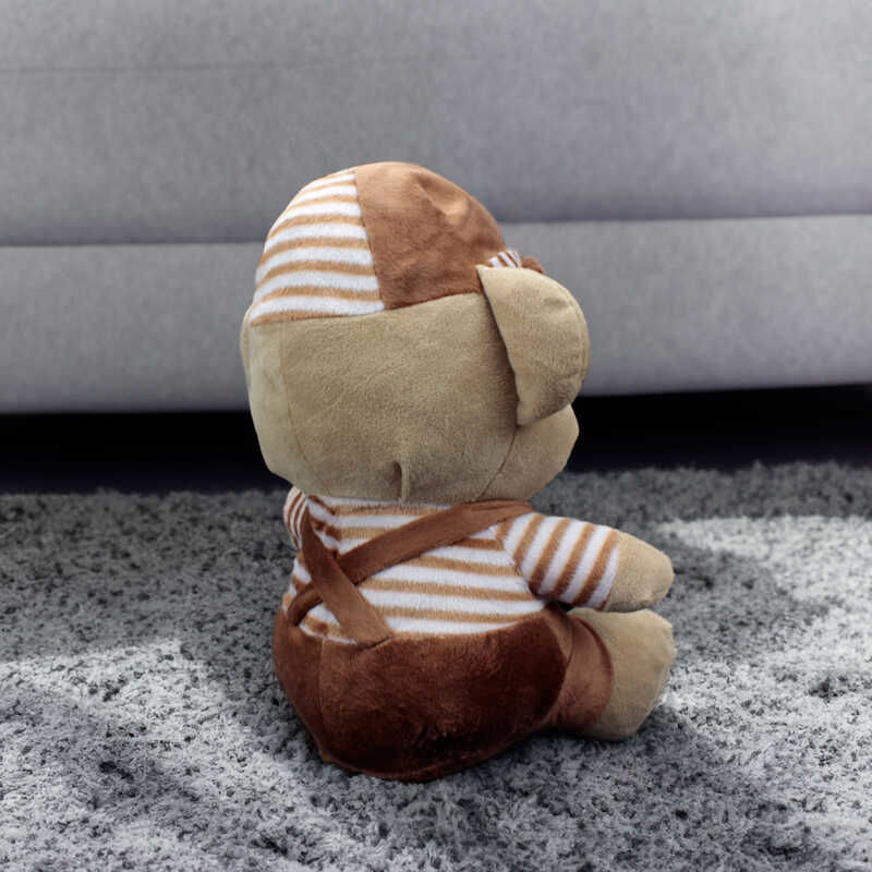 Pelus Ayıcık Hugs Baby Kahverengi Elbiseli 35CM