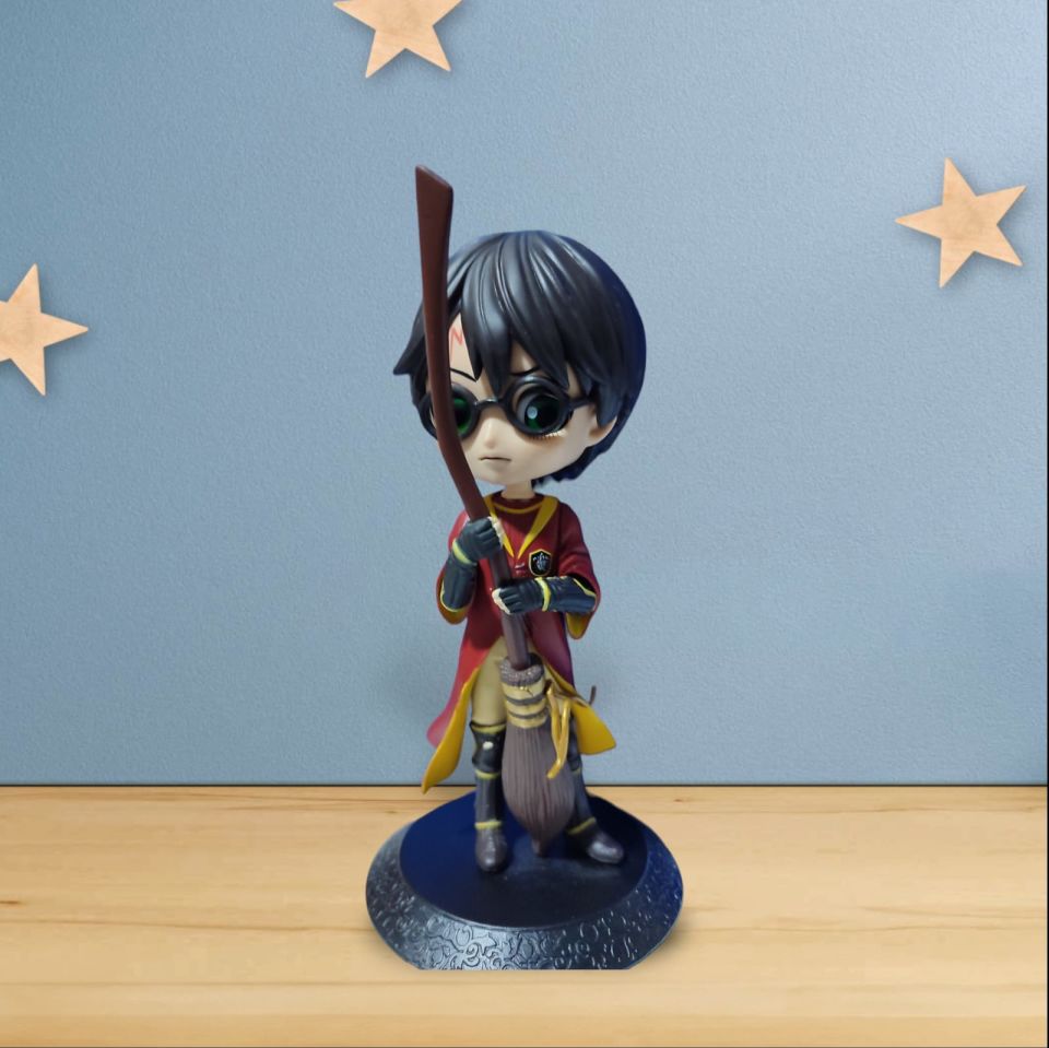 TOYFEST Harry Potter Süpürgeli Standlı Hediyelik Biblo Figür