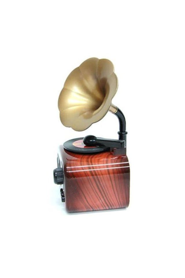 Nostaljik Hediye Gramofon Şekilli Müzik Kutusu Yf-2268
