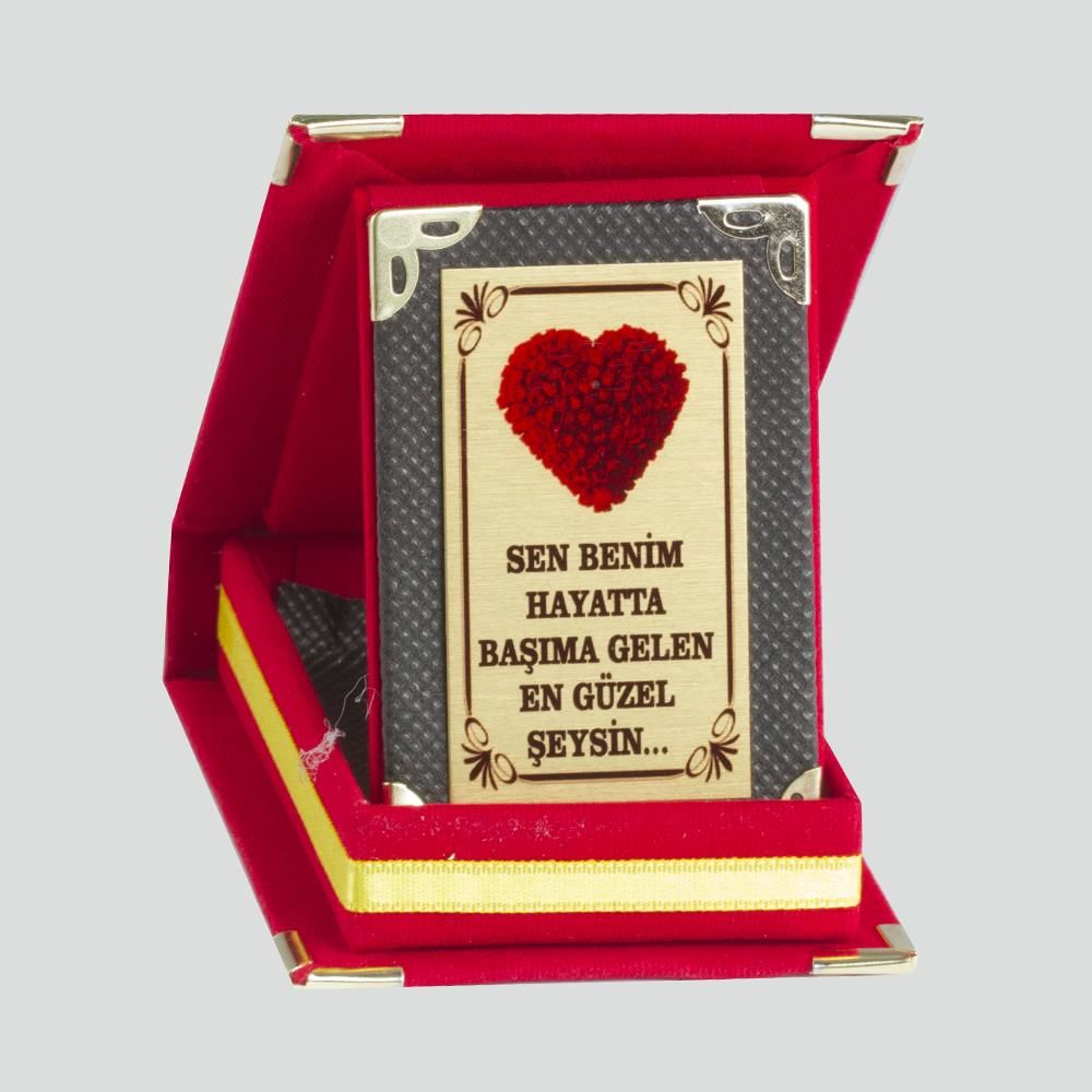 Sen Benim Hayatta Başıma Gelen En Güzel Şeysin Plaketi Plaketi 11x8 cm