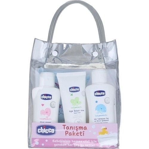 Chicco 5 Parça Tanışma Seti Şeffaf Çantalı - Pembe