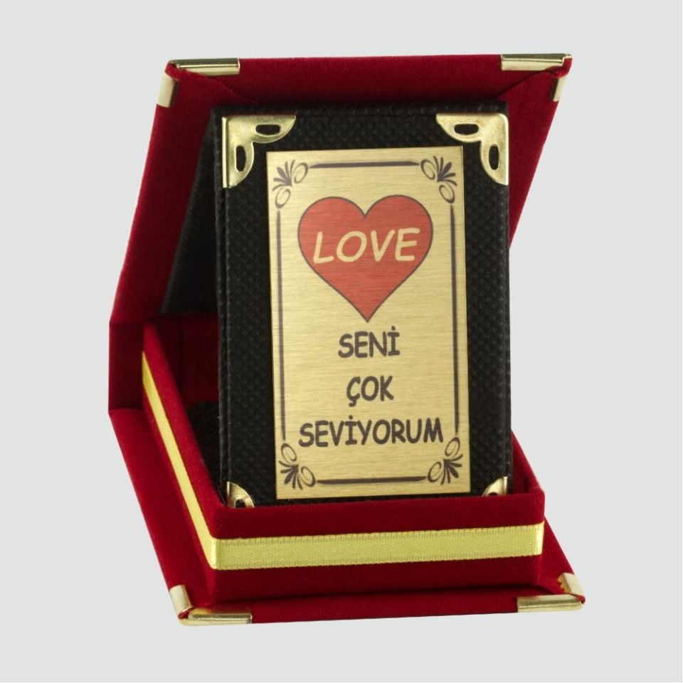Plaket Seni Çok Seviyorum Plaketi 11x8 cm