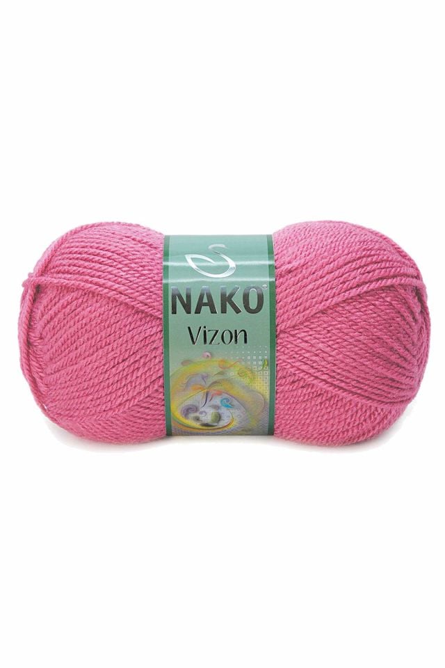 Vizon Premium Akrilik El Örgü İpi Yünü Renk No:180 Kuru Gül