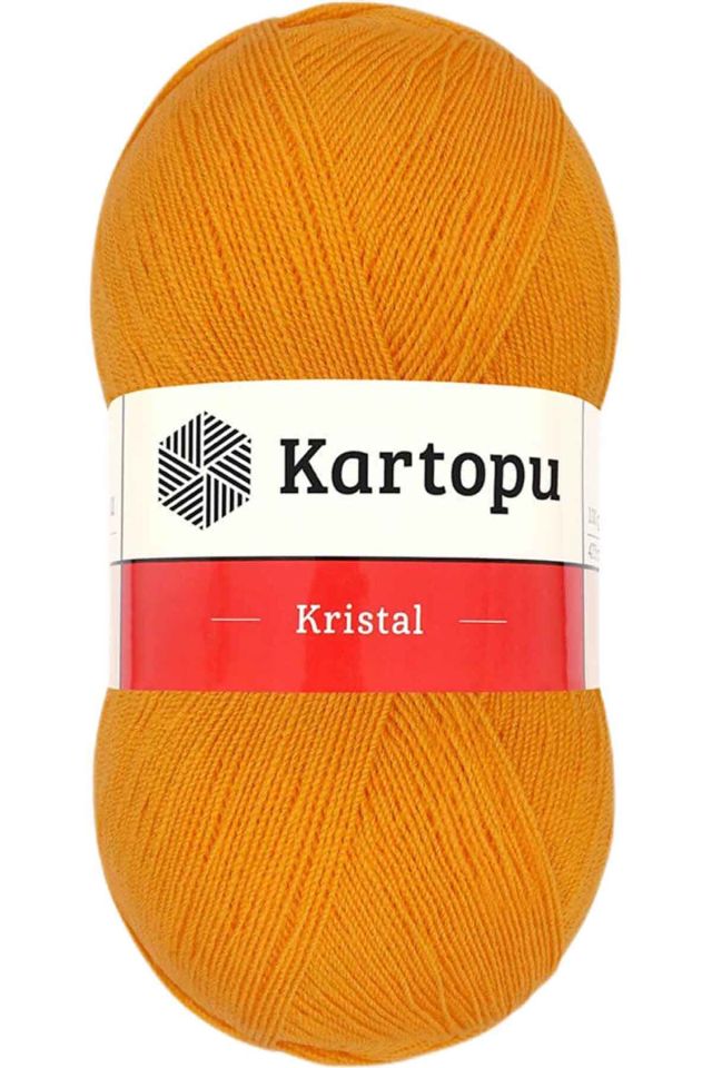 Kristal Çift Katlı El Örgü Lif İpi Portakal K312