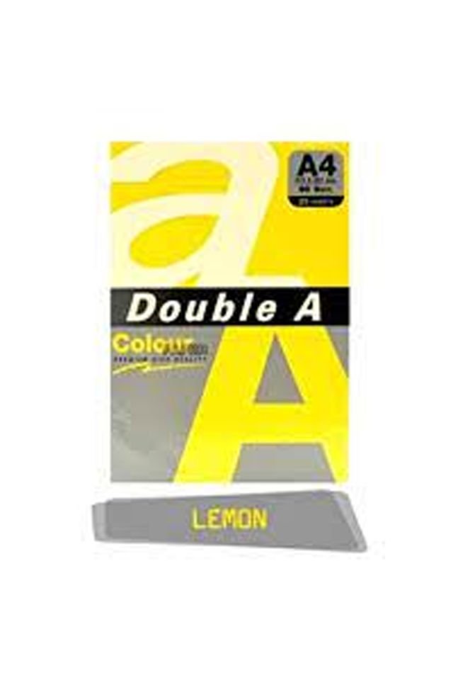 Double A Renkli Fotokopi Kağıdı 25 Lİ A4 80 GR Limon
