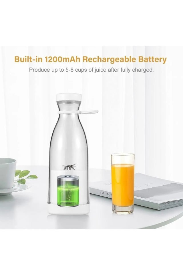 Taşınabilir El Blender 420 ML Meyve Smoothie Hazırlama Şişe Şeklinde Pratik
