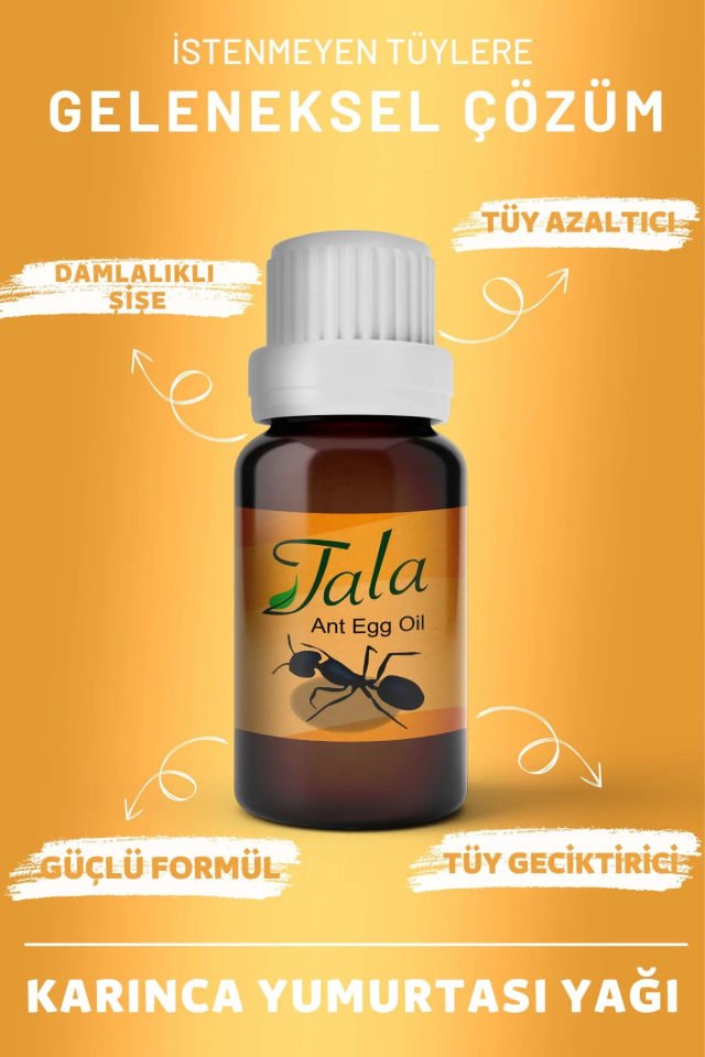 Tala Tüy Azaltıcı Karınca Yumurtası Yağı Çelik Cımbız ve 3 Adet Yüz Jileti Vücut Epilasyon Seti