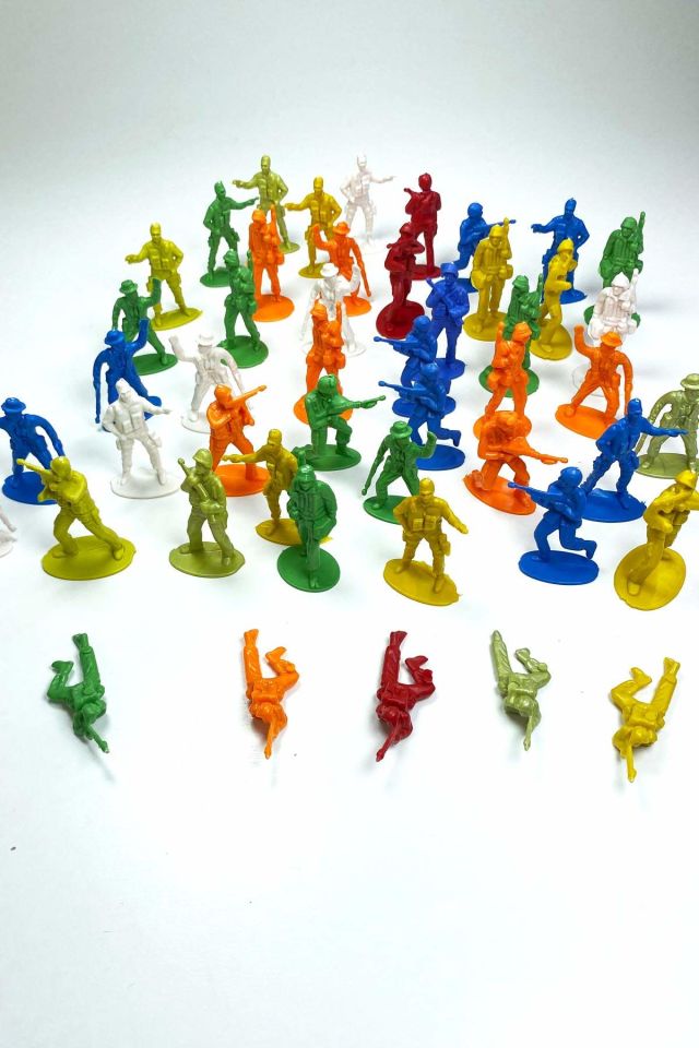Nostaljik Minyatür Karakter Asker Seti Figür boyu 5 cm 48 parça
