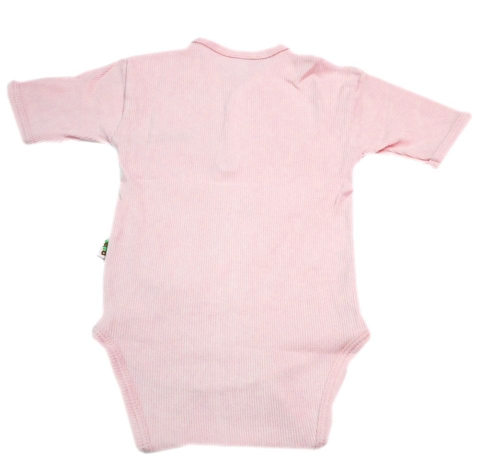 Sema Baby Yarım Kol Kaşkorse Badi (Body) - Pembe  6-12 Ay