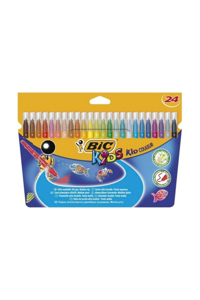 Bic Kid Couleur Keçeli Boya Kalemi 24'lü Kutu