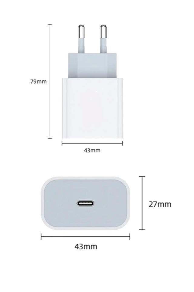 Yeni Nesil Type-C To Lightning İphone 7 8 X 11 12 Uyumlu 20W Hızlı Şarj Adaptörü ve Kablosu