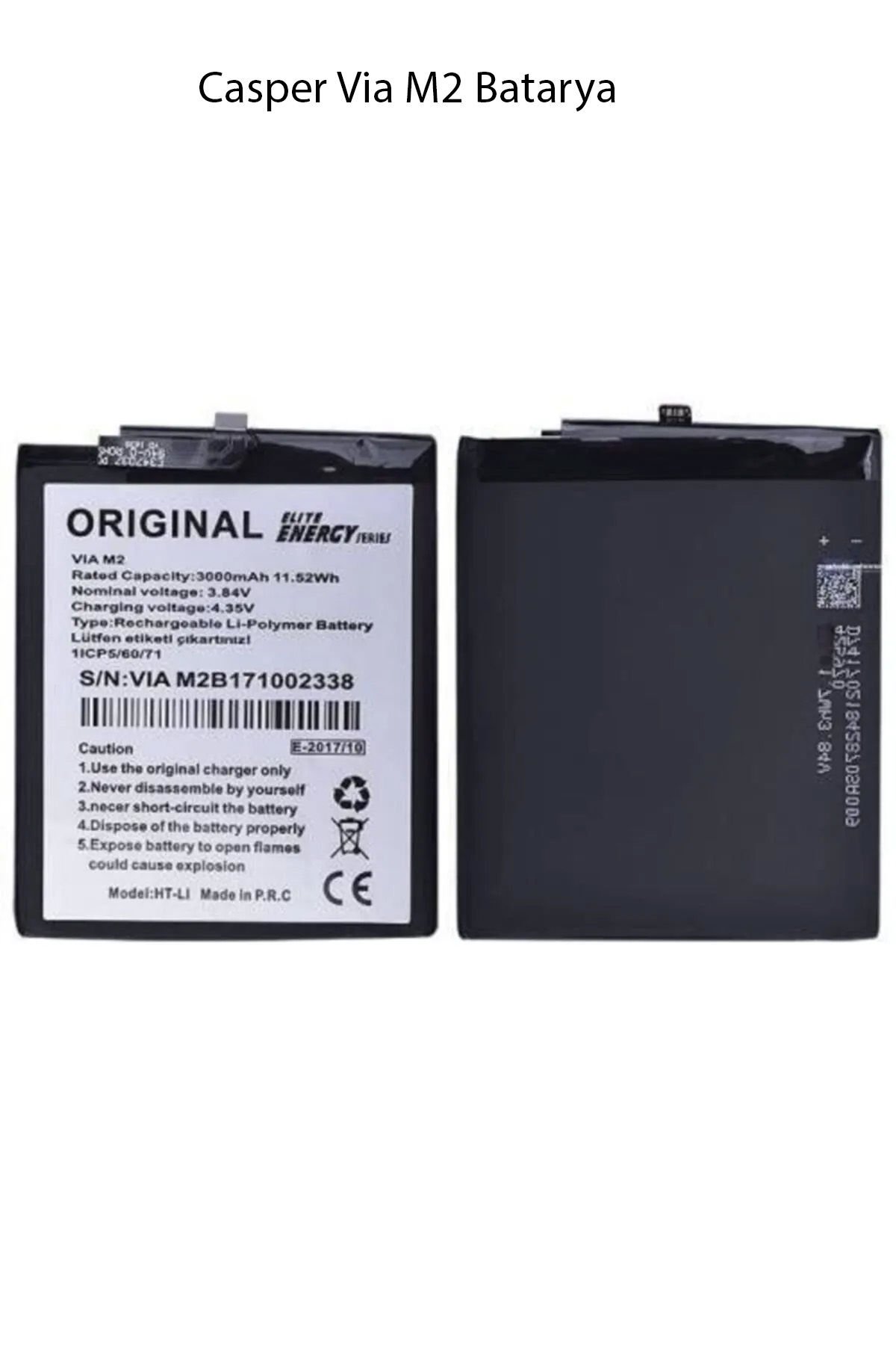 Casper Via M2 Model Telefonla Uyumlu Batarya Pil 3000 Mah