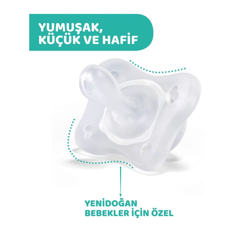 Chicco PhysioForma Mini Soft 2'li Emzik 0-2 Ay Kız
