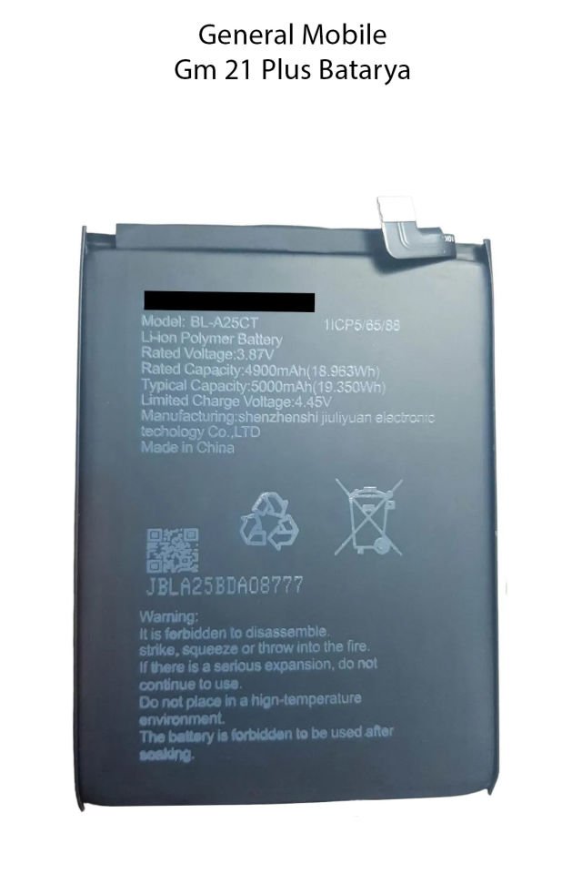 Genneral Mobile GM21 Plus Batarya Pil