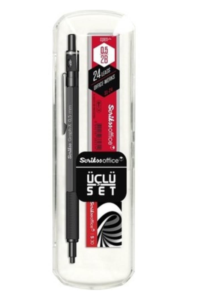 Scrikss Graph-X Color 3'lü Set 24'lü Stand