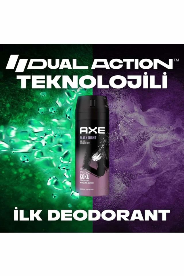 2 Adet Black Night Erkek Deodorant Sprey 150 ML