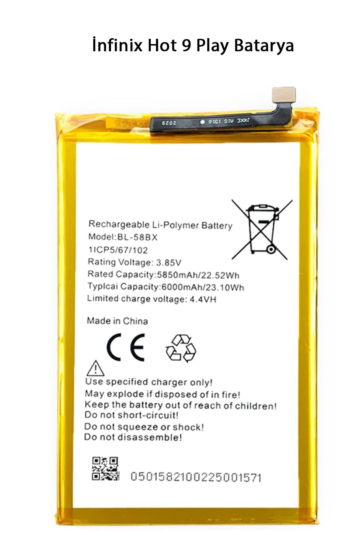 İnfinix Hot 9 Play Batarya Pil