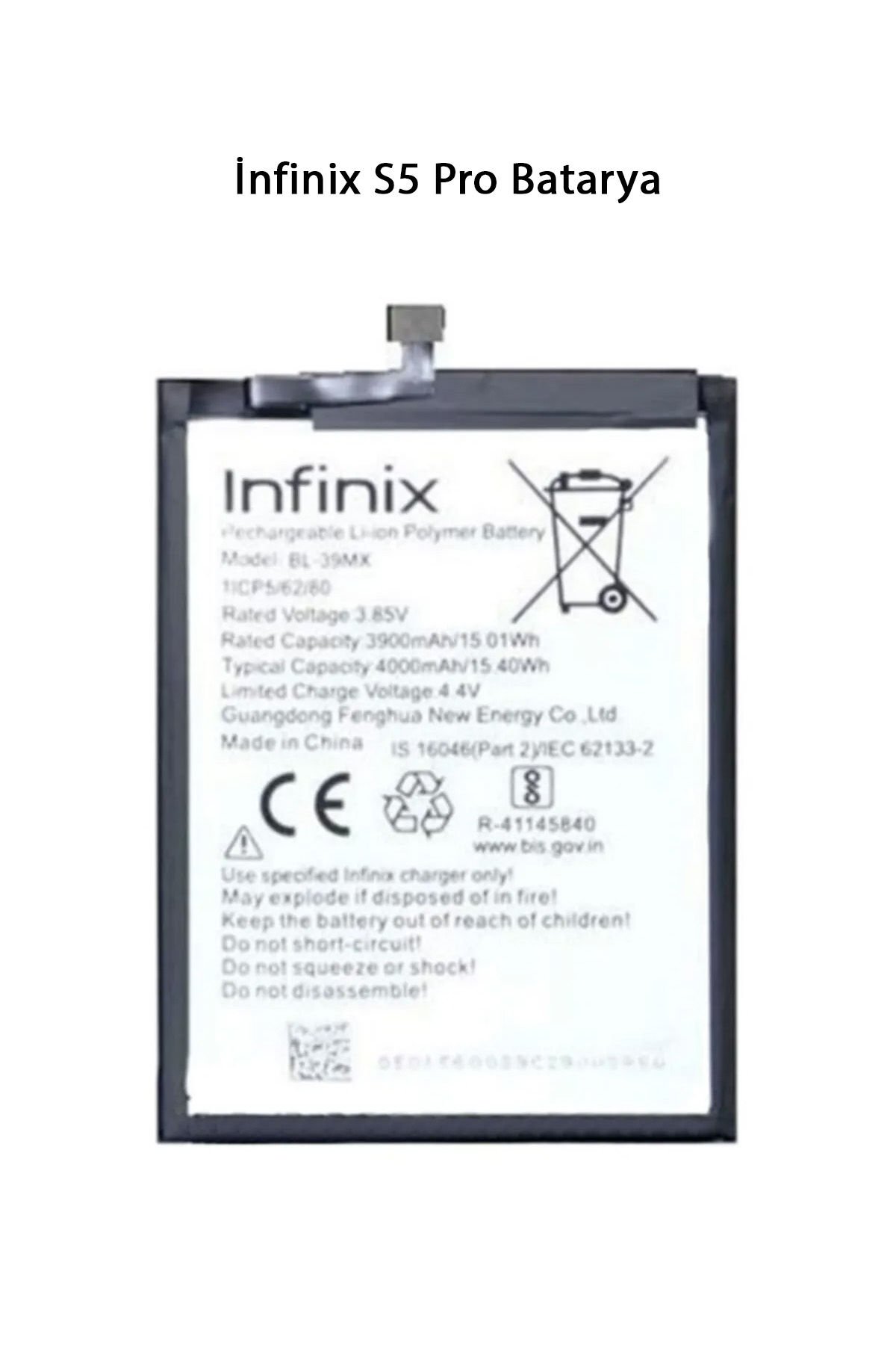 İnfinix S5 Pro Batarya Pil