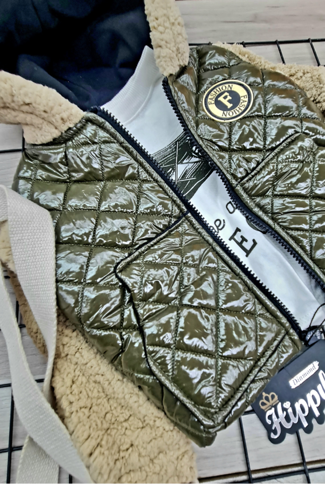 Erkek Bebek Montlu 3 Parça Çocuk Sweat Eşofman Takımı Yeşil Set Mont+T-Shirt+Eşofman Altı