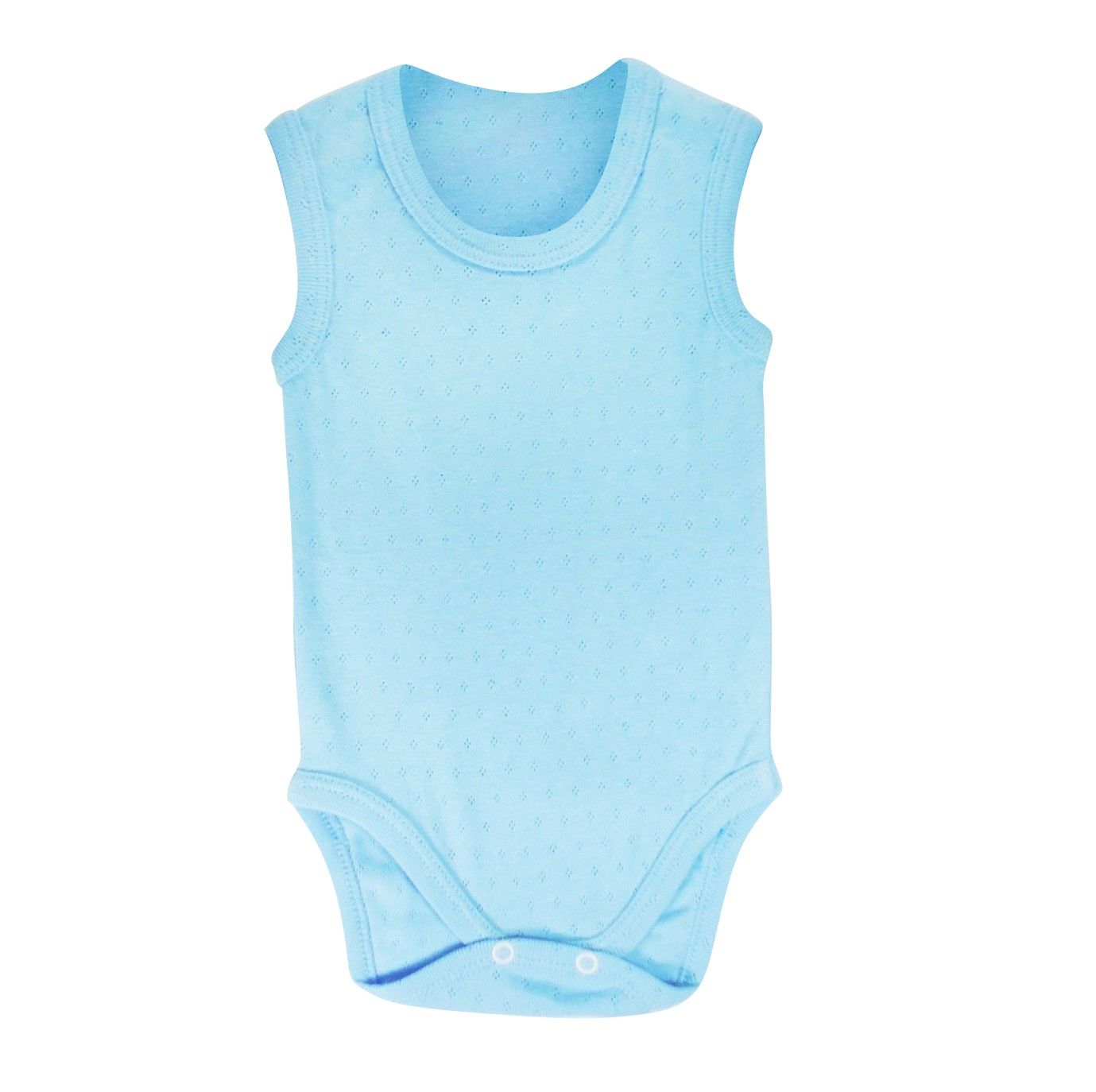 Sema Baby Jakarlı Askılı Badi (Body) - Mavi 9-12 Ay
