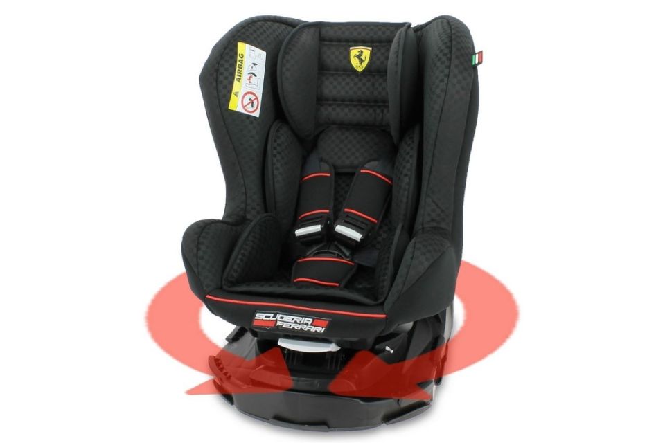 Ferrari Revo 0-25 Kg 360 Derece Dönebilen Oto Koltuğu - Siyah 3507460080247