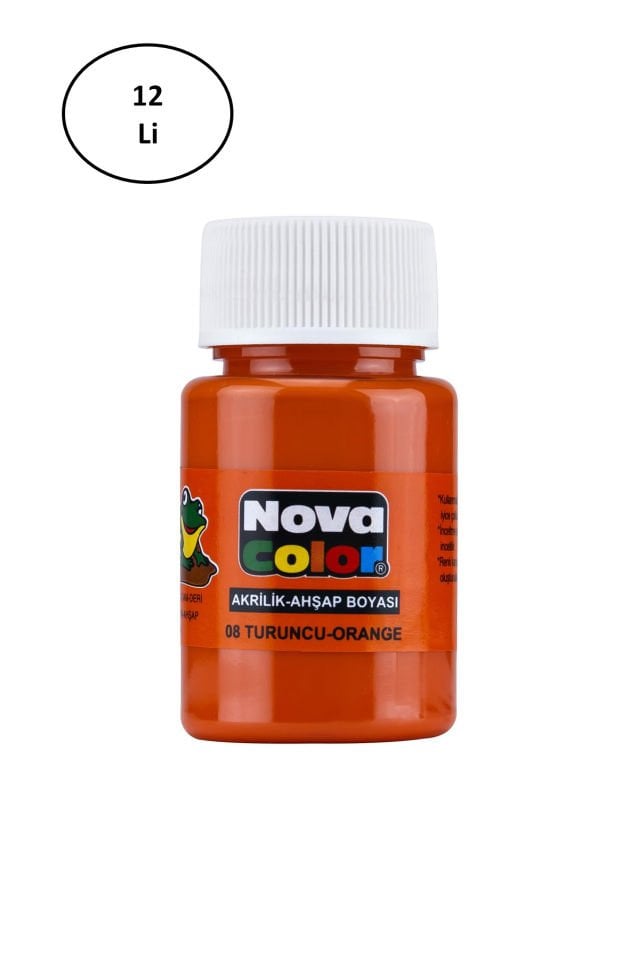 Nova Color Kumaş Boyası Şişe 30 Ml Turuncu 12 Li