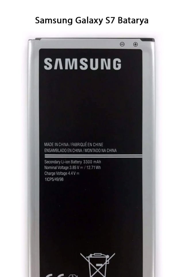 Samsung Galaxy S7 Telefonlarla Uyumlu Batarya 3300 mAh