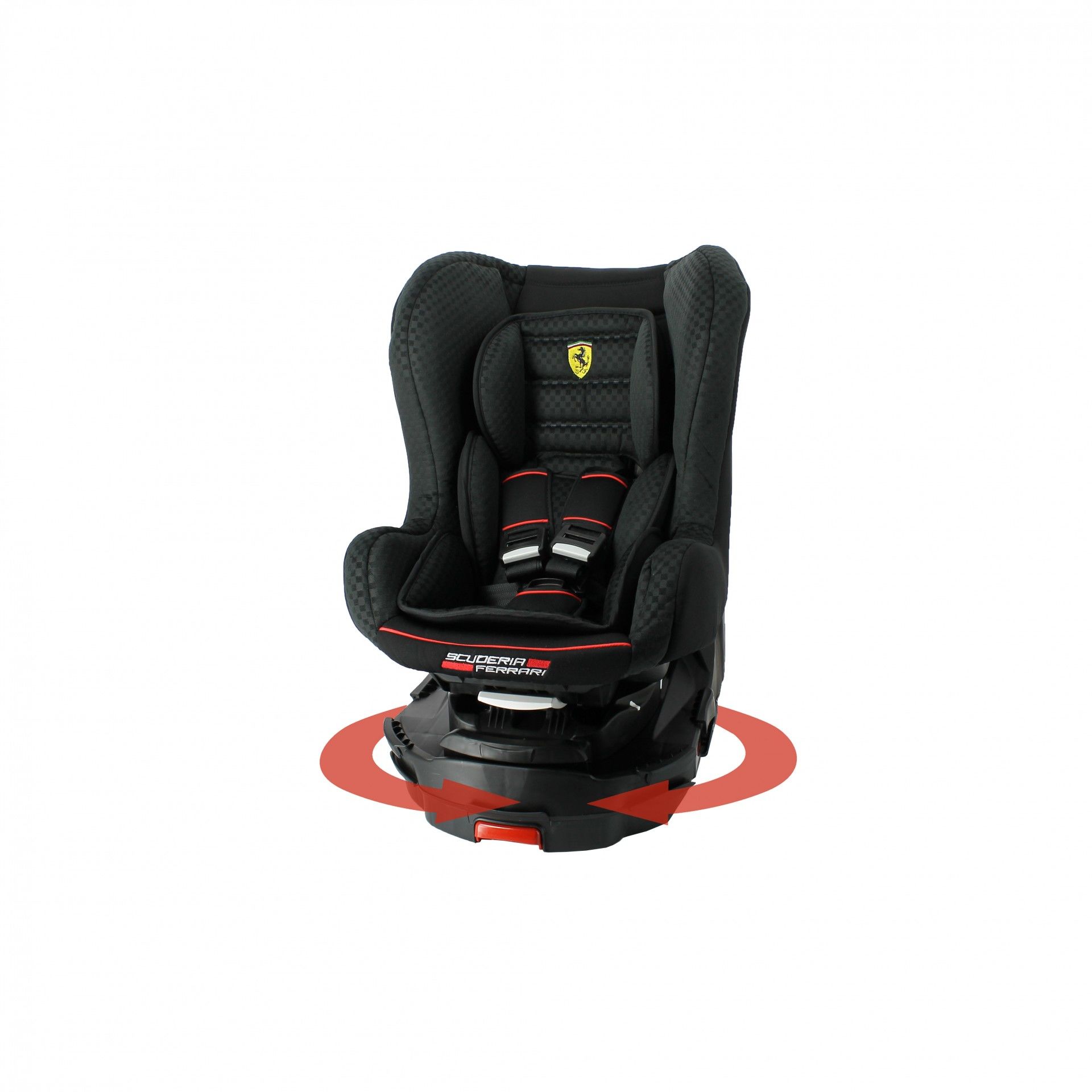 Ferrari Titan Isofixli 0-25kg 360° Dönebilen Oto koltuğu - NERO