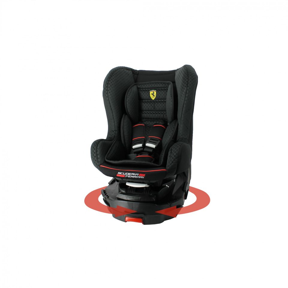Ferrari Titan Isofixli 0-25kg 360° Dönebilen Oto koltuğu - NERO