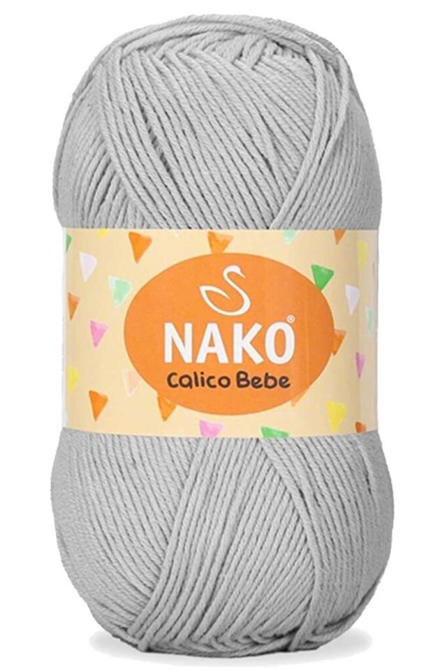 Calico Bebe Pamuklu Bebek Ve Battaniye Örgü Ipi 2549 Çelik Gri