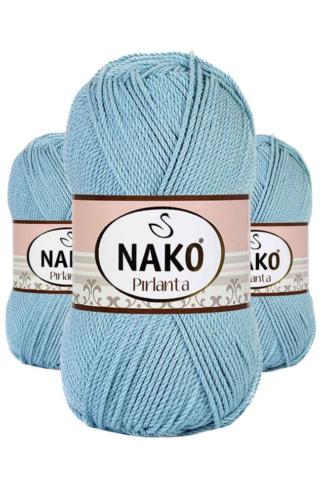 3 Adet Pırlanta Amigurumi El Örgü İpi Yünü Azur 10482