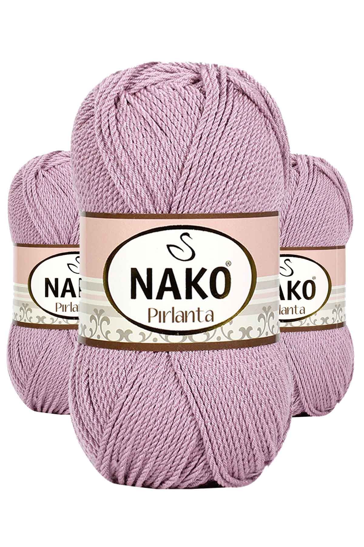3 Adet Pırlanta Amigurumi El Örgü İpi Yünü Pudra 10639
