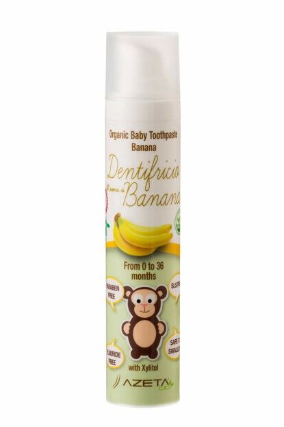 Azeta Bio Organic Muzlu Çocuk Diş Macunu - 50 ml (0-3 Yaş)