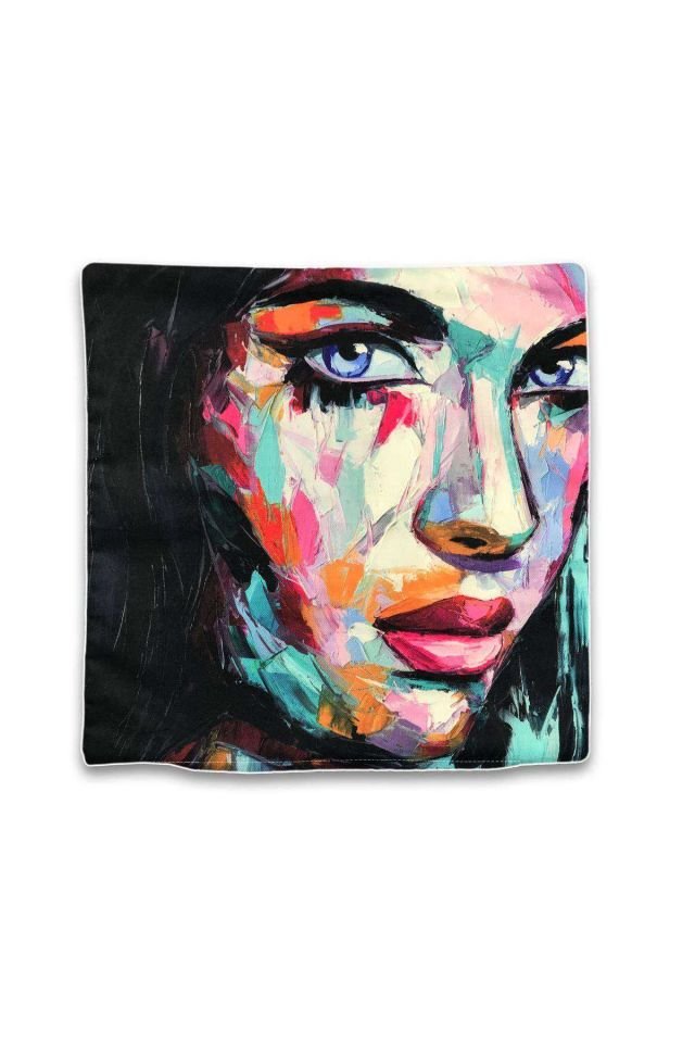 4 lü Çift Taraf Baskı Petek Kumaş Kırlent Minder Kılıfı 43x43 S12