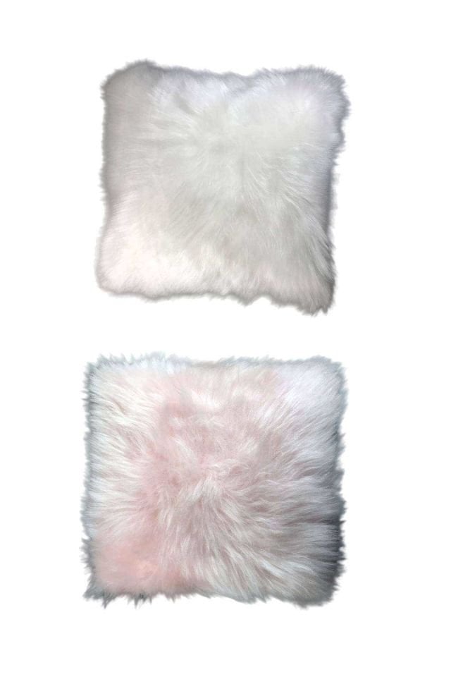 2 Adet Uzun Tüylü Peluş Lüks Salon Kırlent Minder Kılıf 52x52 S8