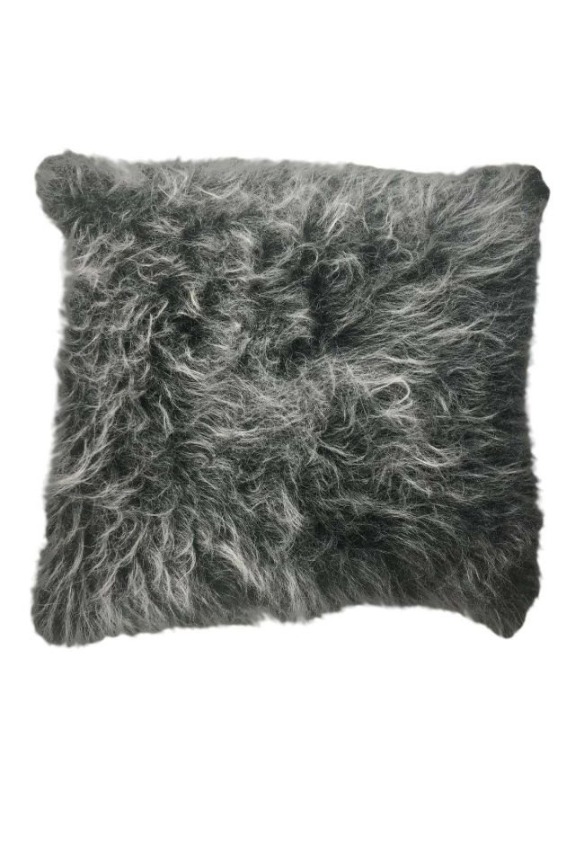 2 Adet Uzun Tüylü Peluş Lüks Salon Kırlent Minder Kılıf 52x52 S10