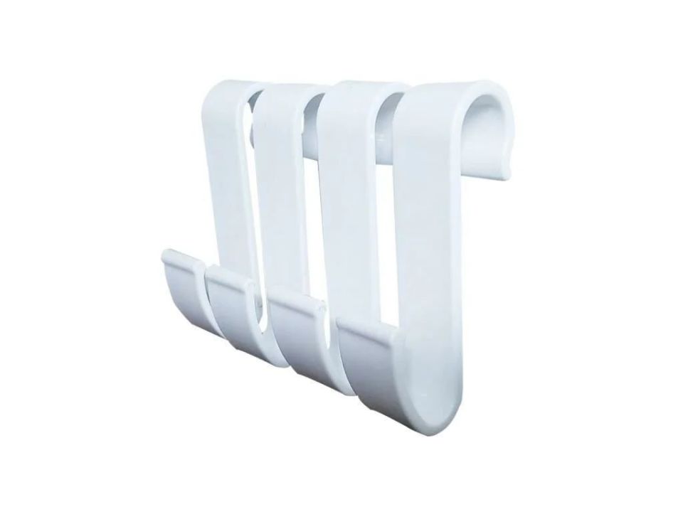 Havlupan Askılık 4'lü Bornoz Askılığı Çamaşır Havlupan Askı Aparatı Gri