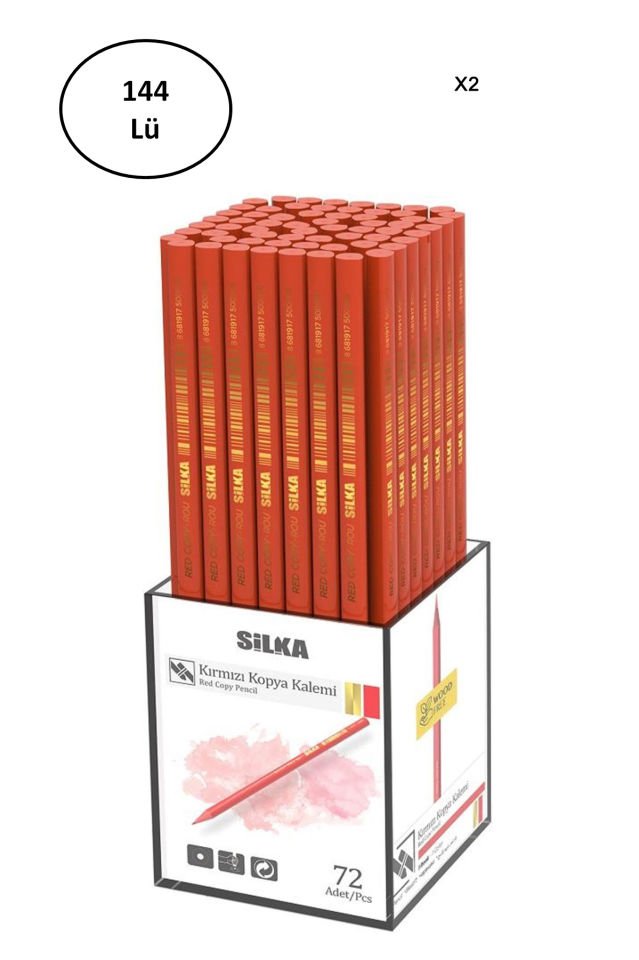 Silka Kırmızı Kopya Kalemi 144'lü