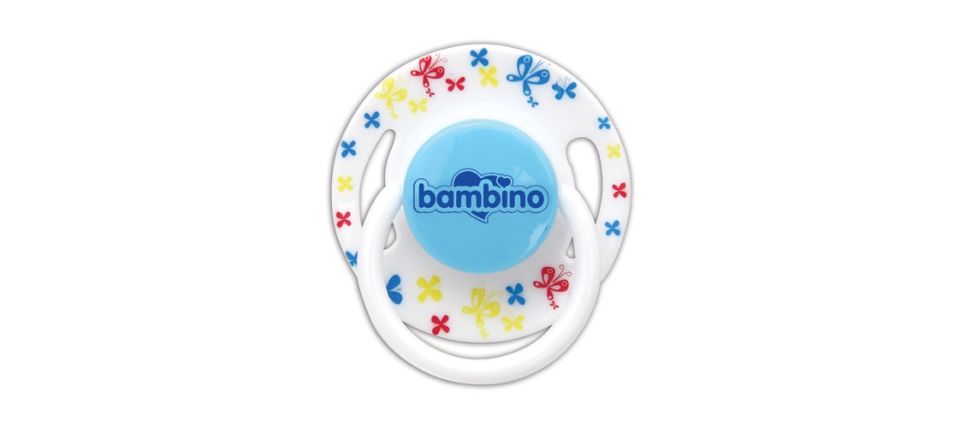 Bambino Desenli Silikon Kiraz Uçlu Emzik No.3