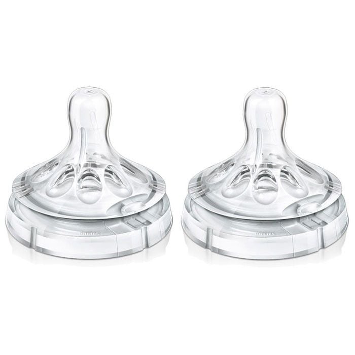 Avent Natural Biberon Emziği Silikon Akış Ayarlı 2 li (3 Ay+) 8710103873976